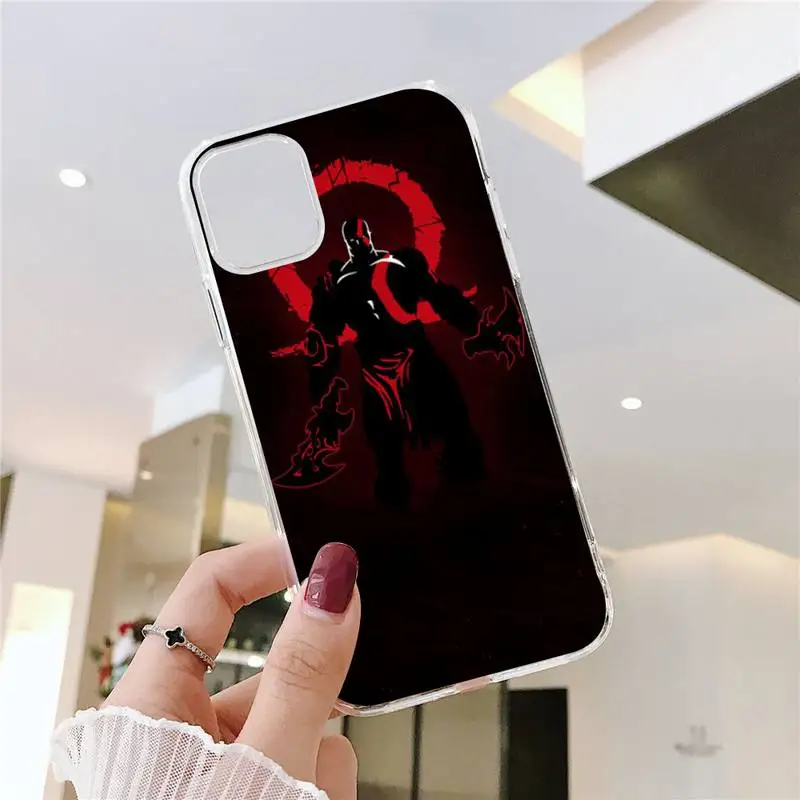 

God of War Phone Cases Transparent soft For iphone 5 5s 5c se 6 6s 7 8 11 12 plus mini x xs xr pro max