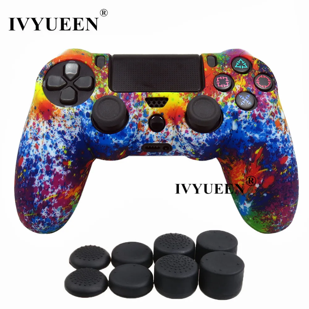 Силиконовый защитный чехол IVYUEEN для sony Dualshock 4 PS4 DS4 Pro Slim с 8 аналоговыми джойстиками
