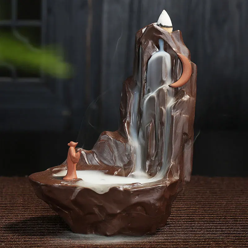 10 шт. благовония + креативная горелка для благовоний искусственные конусы