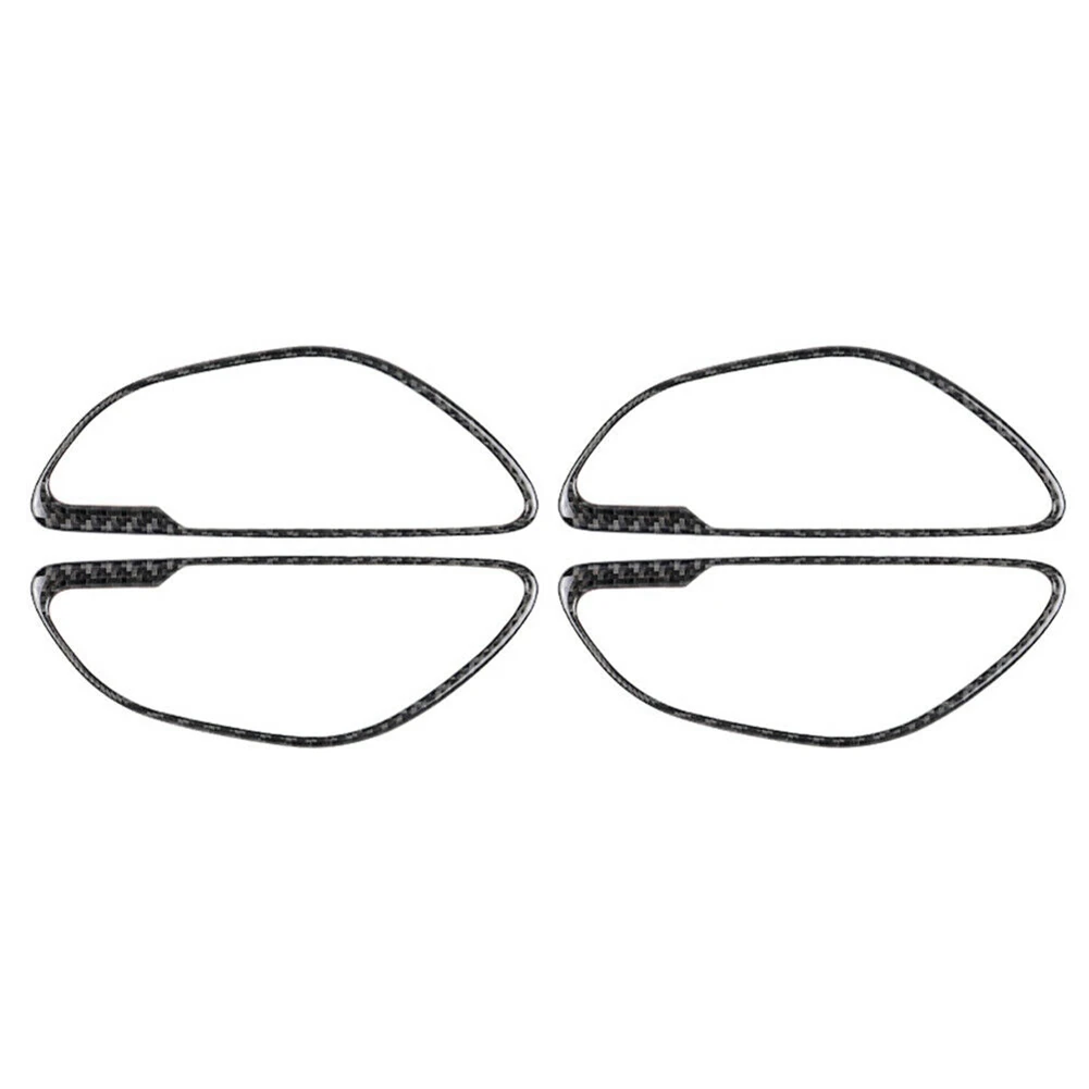 Ручки рамка наклейки углеродного волокна автомобиля внутренняя отделка двери