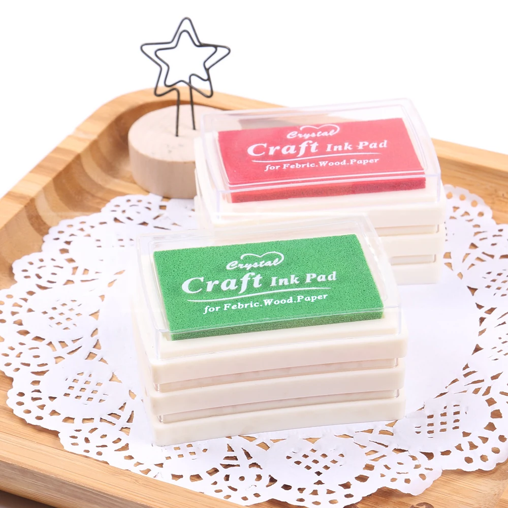 Ремесло чернил Pad DIY Печать Inkpad для детей взрослых резиновых штампов бумага