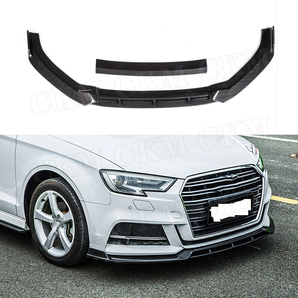 Передний спойлер для Audi A3 S3 Sline Not Standard 2017 2018 2019 4 шт./компл.|Амортизаторы| |