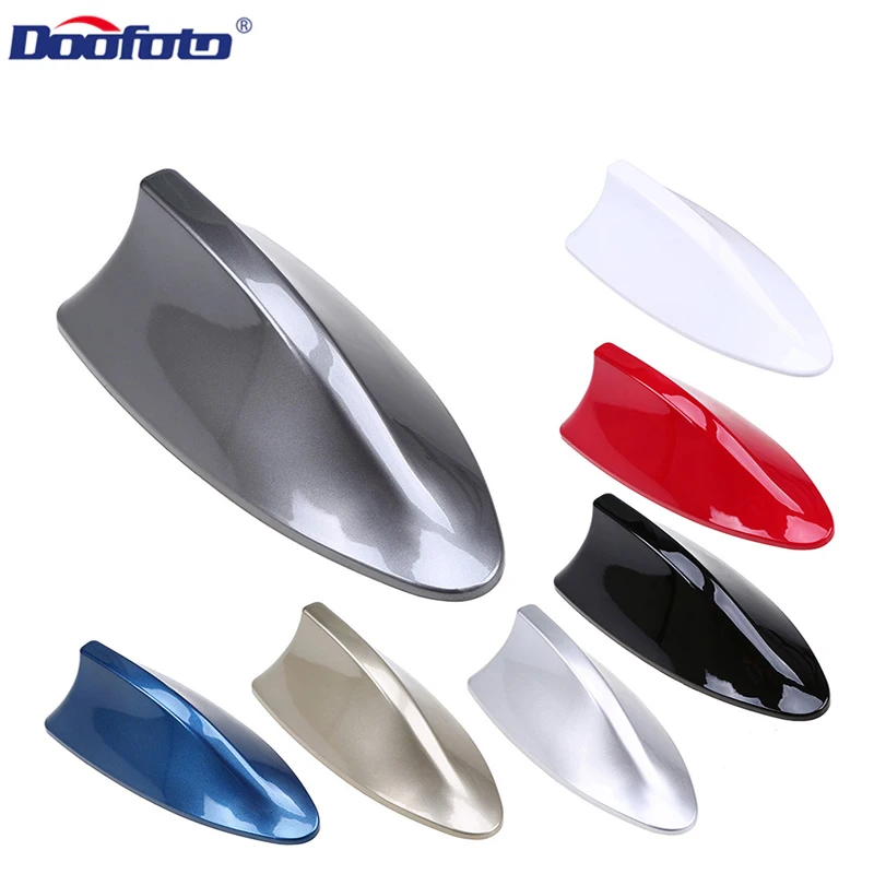 

Universal Car Roof Shark Fin Decorative Aerial Antenna Cover Sticker Base Roof Carbon Fiber Style For All Car models