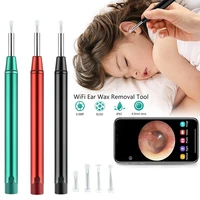 wifi ear endoscope 3 5mm video otoscope wireless earpick cleaner scope mini camera ear wax removal tool for ios android phone