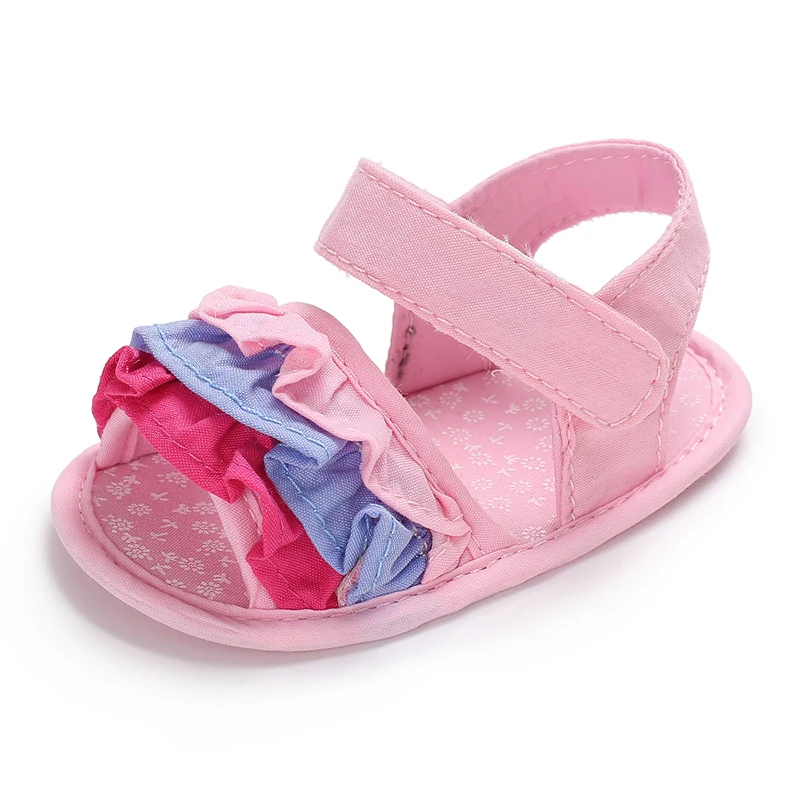 

Baby Summer Comforted Breathable Beach Sandals Are Suitable For Baby Walking Shoes Of 0-18 Months In Solid Color