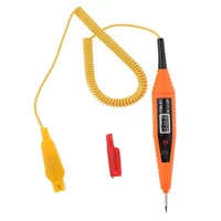 heavy duty 2 5v 32v digital lcd circuit tester with extended spring cablecar truck low voltage light with stainless probe