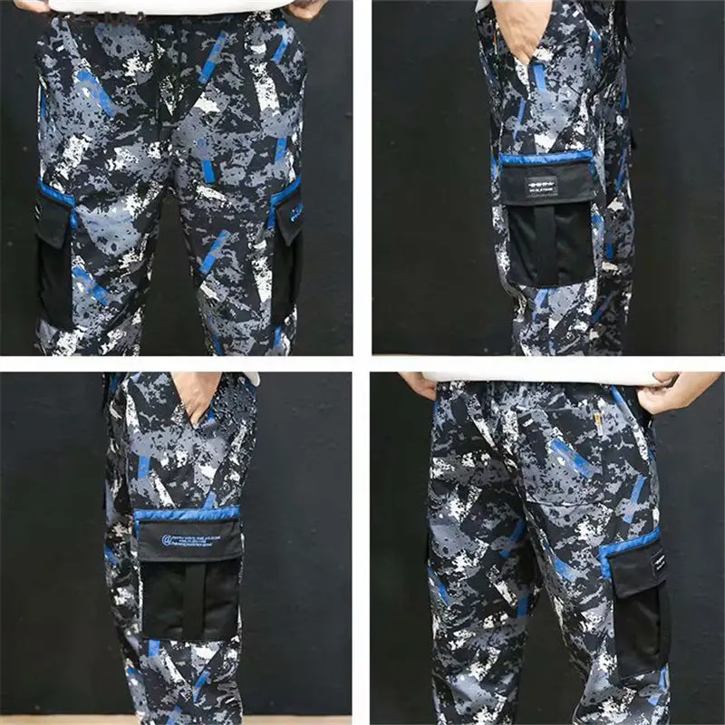 Брюки-султанки VERSMA мужские/женские камуфляжные в стиле Харадзюку спортивные