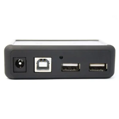 

New Arrival Portable 7 Port USB Hub High Speed USB 2.0 Dual Chip Splitter Adapter With AC Power Adapters For PC Laptop