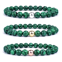 natural malachite beaded bracelets for women bracelets nature stone magnetic health bracelets healing yoga jewelry pulsera gift
