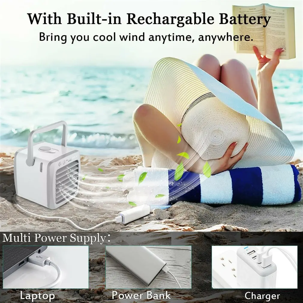 Usb маленький Кондиционер мини вентилятор для дома и офиса охладитель воздуха