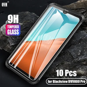 10 pcs tempered glass for blackview bv9800 pro glass screen protector 2 5d 9h glass for blackview bv9800 pro protective film free global shipping