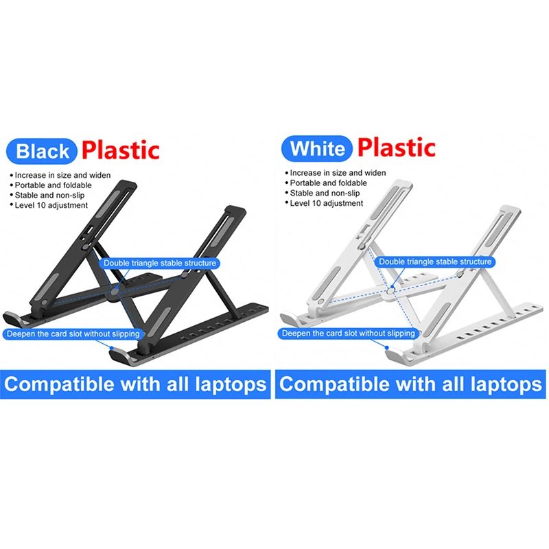 

Portable Laptop Stand Support Base Notebook Stand For Macbook Pro Lapdesk Computer Laptop Holder Cooling Bracket Riser