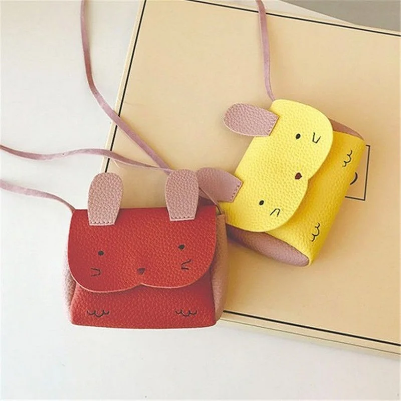 

New Fashion Baby Kids Girl Bunny Shoulder Bag Cute Animal Storage Crossbody Messenger Bags Handbag Kids Gifts