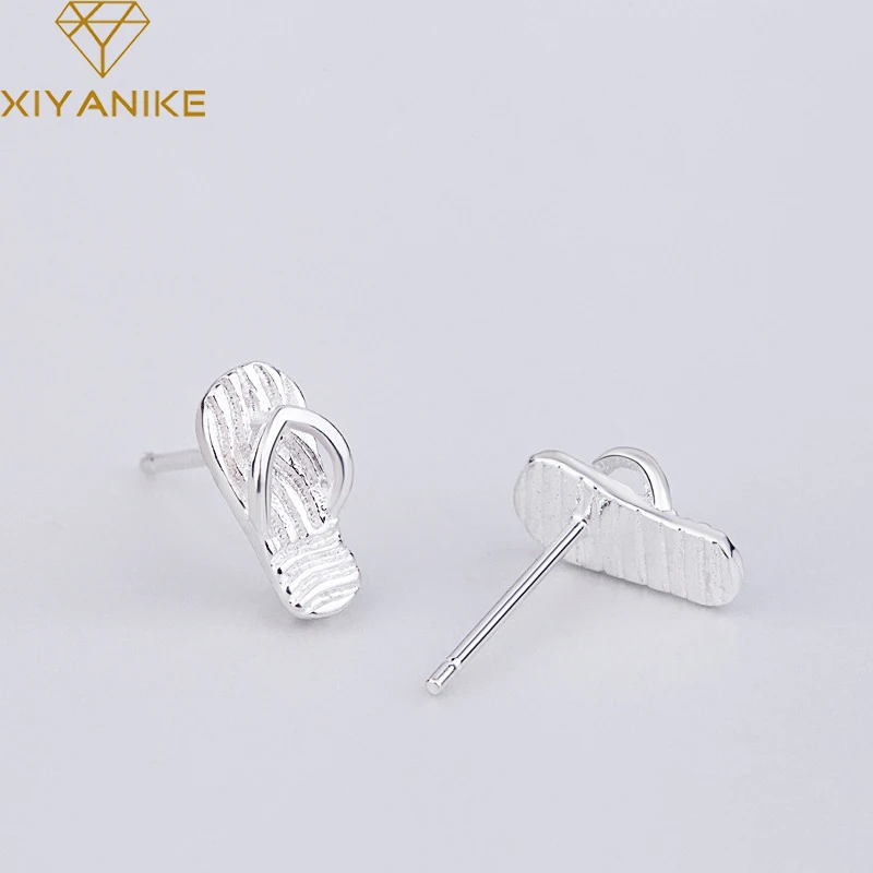 Дизайнерские креативные шлепанцы XIYANIKE из стерлингового серебра 925 пробы модные