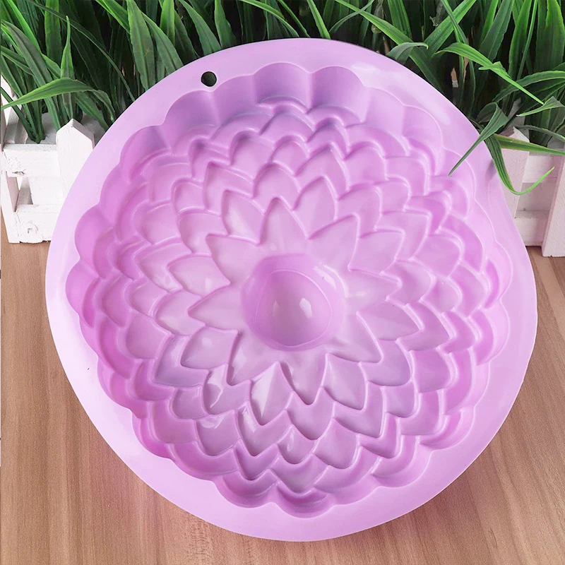 Форма для цветов силиконовая форма выпечки DIY Фиолетовый 3D Хлеб Кондитерская