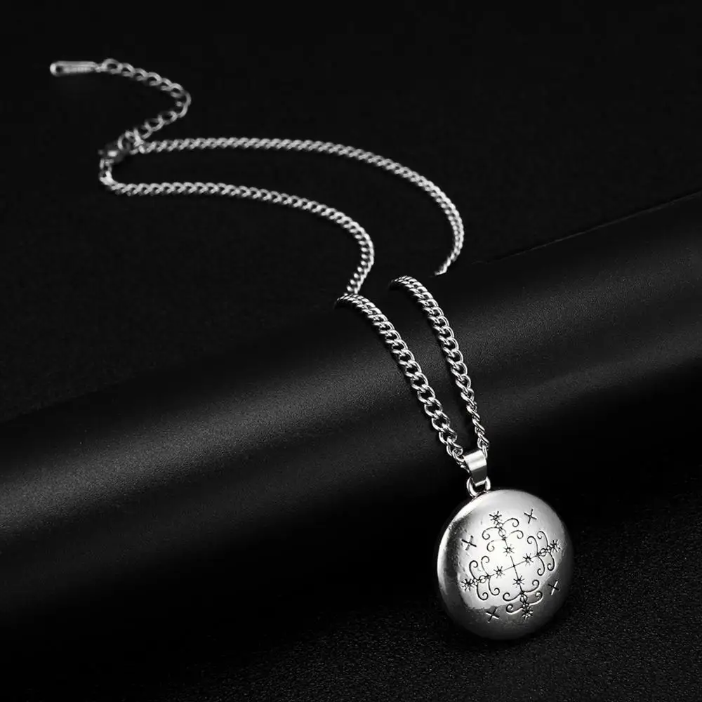Fishhook Медное покрытие папа Легба Вуду Loa Veve кулон Lwa Death Jewelry Амулет ожерелье