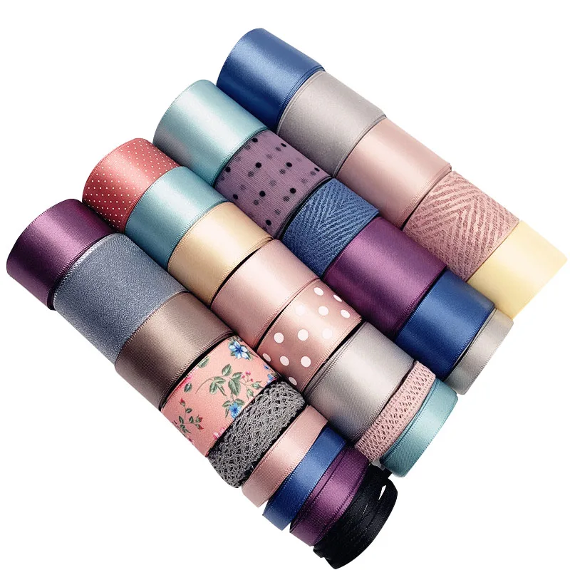 Новый стиль! Набор лент сделай сам набор разноцветных розовая синяя лента для