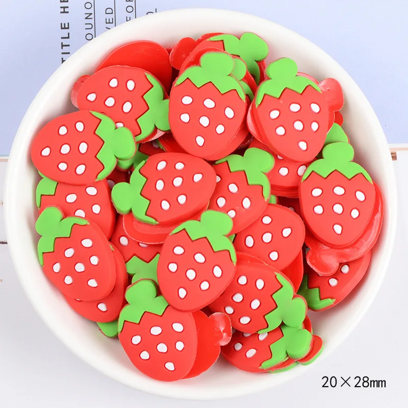 30 шт. фруктовые ломтики слайм шармы товары комплект наполнителя пушистые слаймы