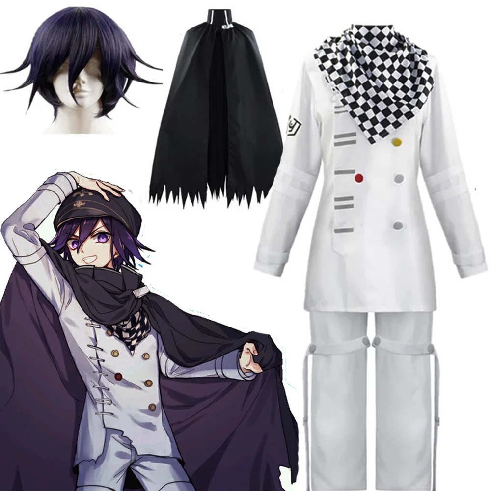 

Anime Kokichi Oma Cosplay Costume President Scarf Cloak Set Halloween Carnival Party Clothes