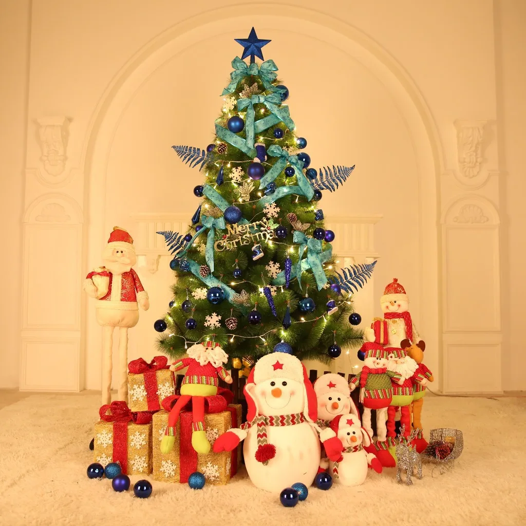 Рождественские украшения 2 1 метров роскошная Шифрованная упаковка для