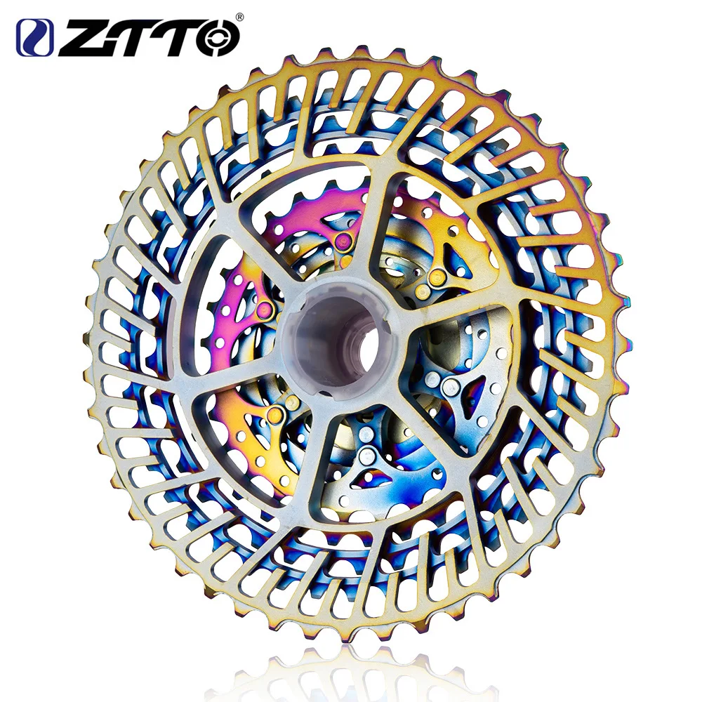 ZTTO The New 11 Speed ultralight Colorful 11-46T SLR 2 Bicycle 11-50T Cassette HG system 11s 46T CNC k7 For MTB GX X1 NX M8000 | Спорт и