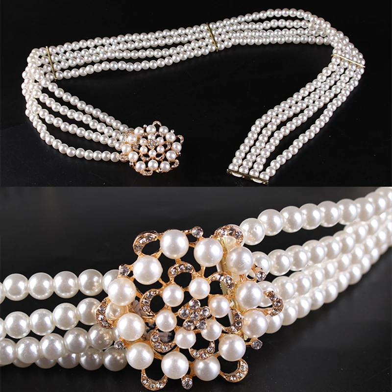 18 стилей пряжки новые модные женские красивые жемчужные цветочные пояса стразы