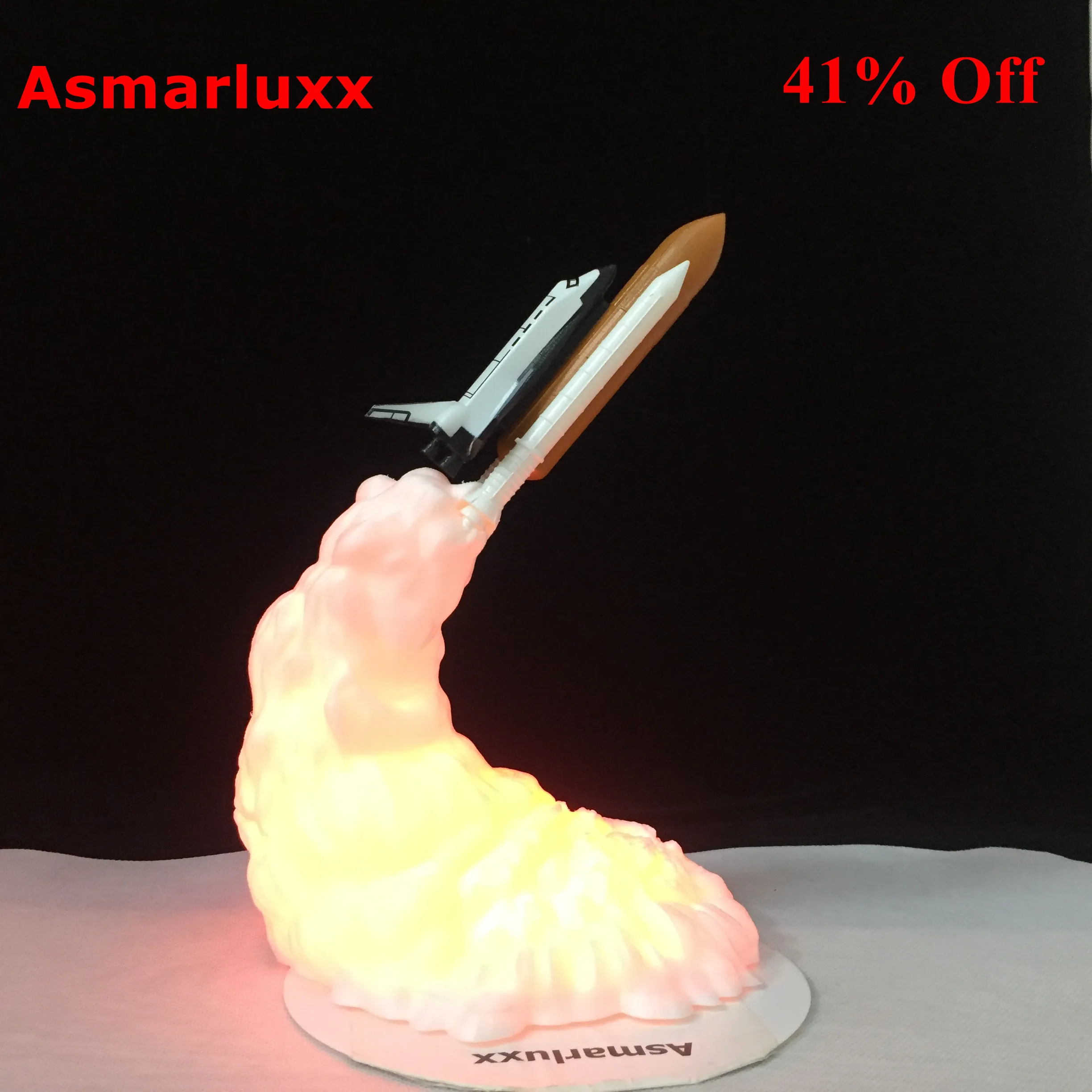 

Latest Dropshipping 3D Print Space Shuttle Lamp Rechargeable Night Light For Space Lovers Moon Lamp as Room Decoration