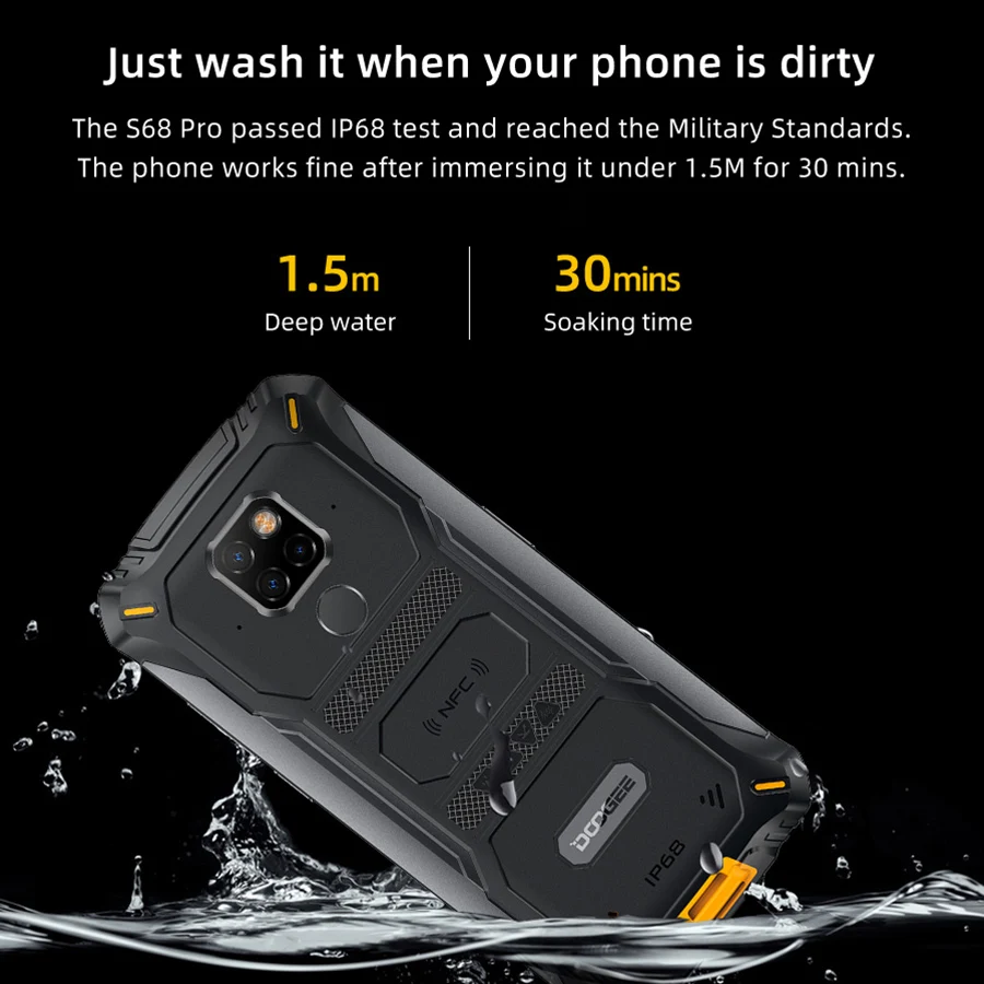 DOOGEE S68 Pro 5 84 &quotпрочный смартфон IP68/IP69K MTK Helio P70 мобильный телефон 6 ГБ 128 Octa AL 21MP