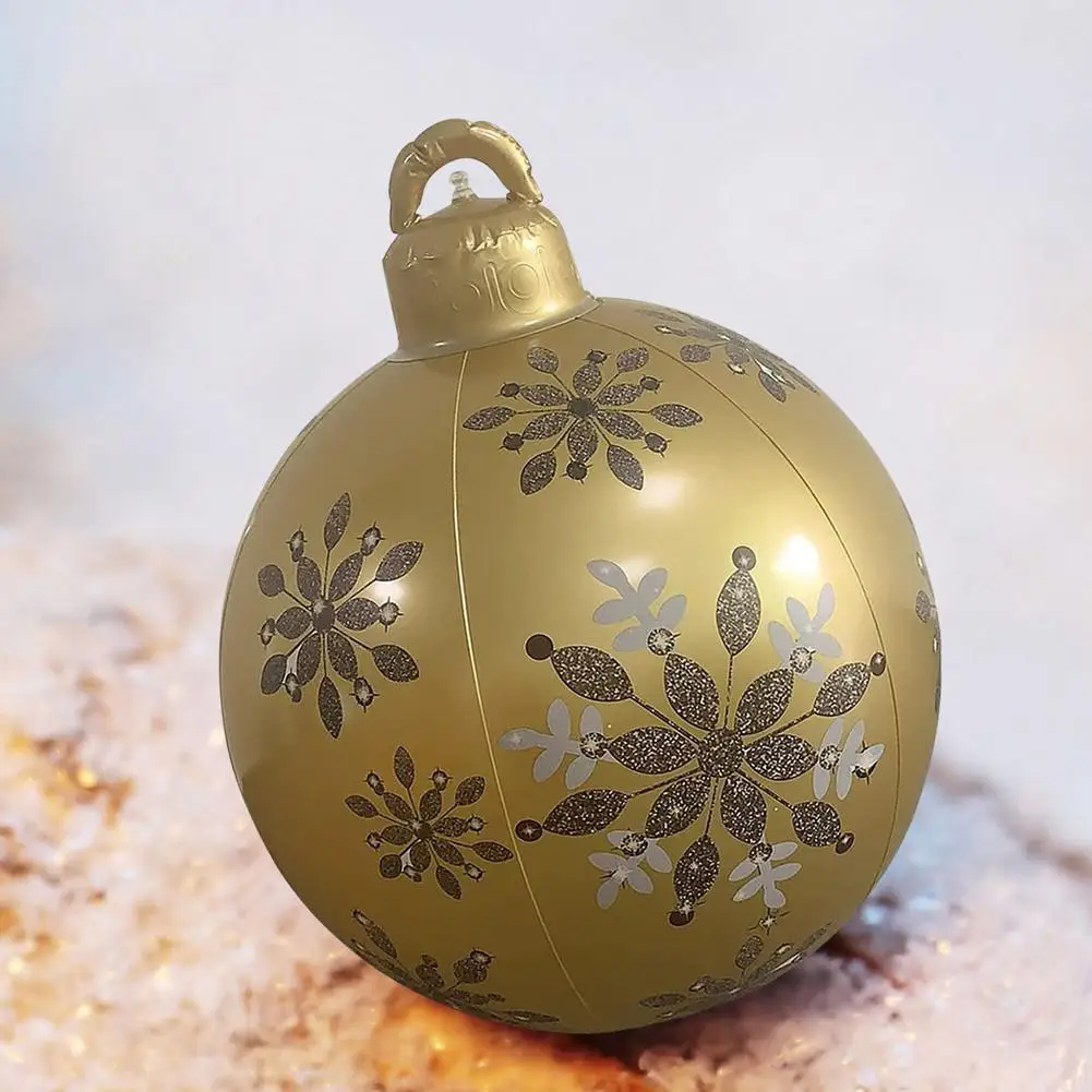 

60 см рождественские игрушки, декоративный шар, уличный шар из ПВХ, Гигантский Рождественский елочный декор, праздничные игрушки, шар, Декор