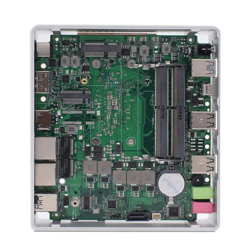 10TH материанская Мини ПК Intel Core i7 10610U i3 10110U10 i5 10210U M.2 NVME SSD PCIE Wi-Fi USB-C компактный