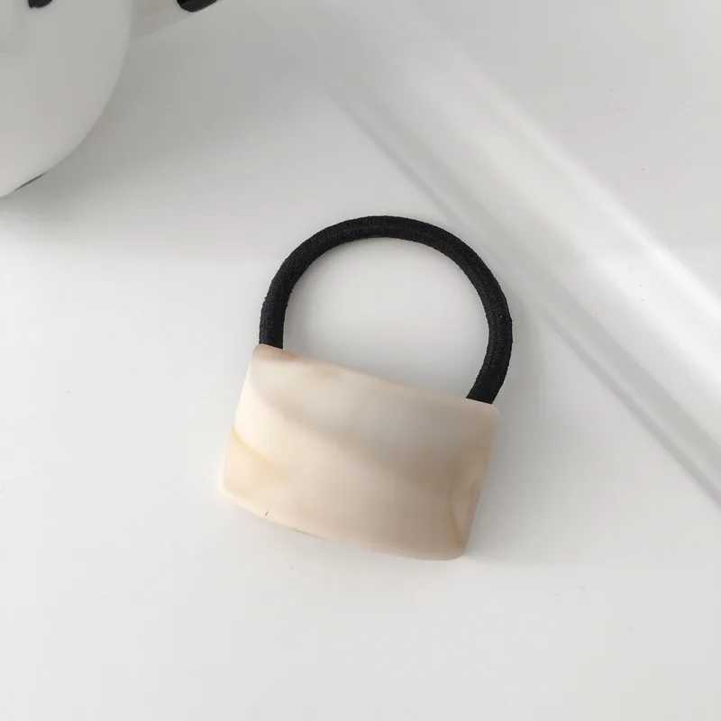 Резинка для волос с матовой текстурой древесины геометрические эластичные