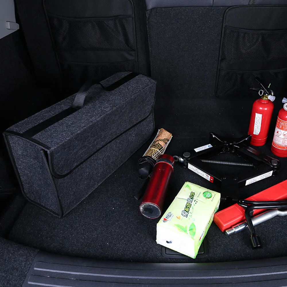 

1pc High Quality Foldable Emergency Luggage Travel Auto Styling Vehicle Car Trunk Organizer Felt Box Storage Bag Stowing Tidying