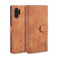 dg ming vintage classical cell phone case for oneplus nord 8pro 8t 7t 7pro faux leather wallet flip cover back