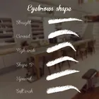 Настенная Наклейка в форме бровей для салона красоты, ресниц, бровей, макияжа, магазина, оконные наклейки, съемные Настенные обои S048