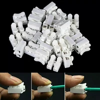 15pcs self locking electrical quick connector cable connector wire terminal ch2 2 pin cable terminal 20x17 5x13 5mm