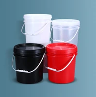 10l food grade thicken plastic bucket for paint oil with lid and handle household storage container