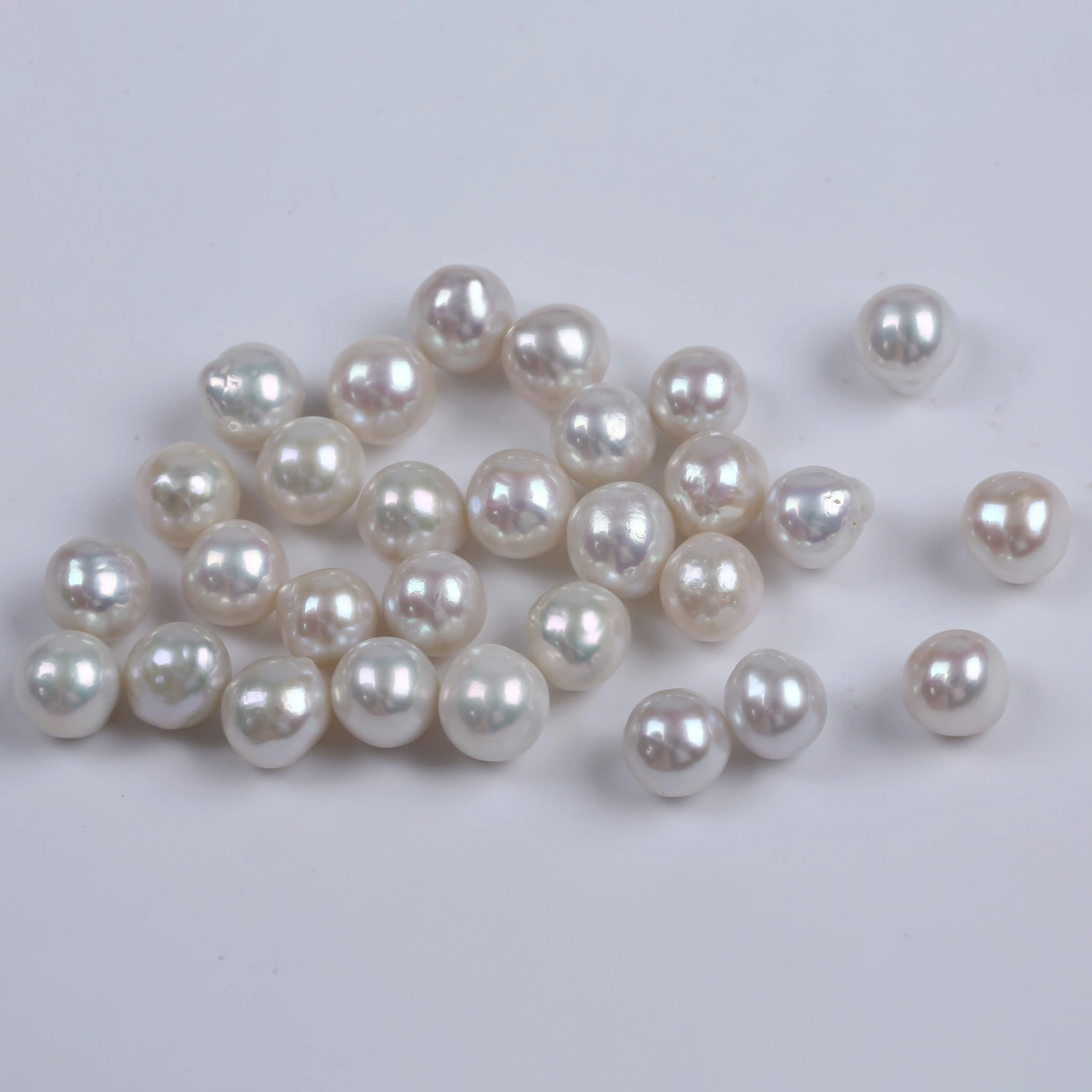 

9-10mm near Round Edison natural white AAA Freshwater Pearl Loose Beads for making bracelet women gitfs