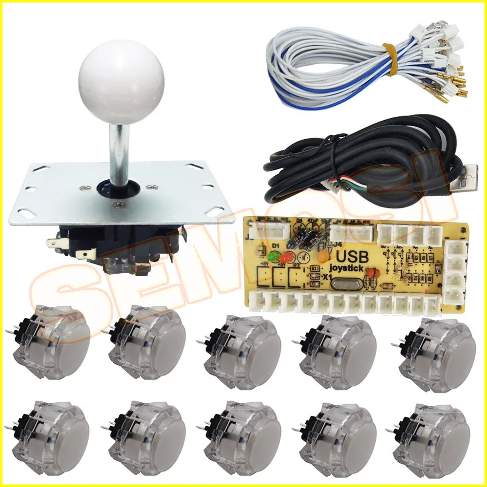 Комплект аркадных джойстиков с нулевой задержкой и кнопок USB кодировщик кнопка
