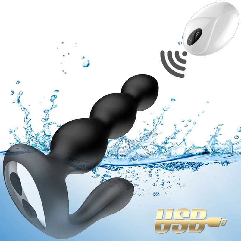 Большой анальный вибратор с дистанционным управлением секс игрушки для мужчин и