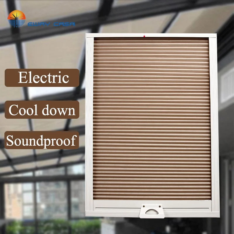 EWAY CASA жалюзи на крышу сотовые Электрический сотовый свет умные жалюзи|Жалюзи