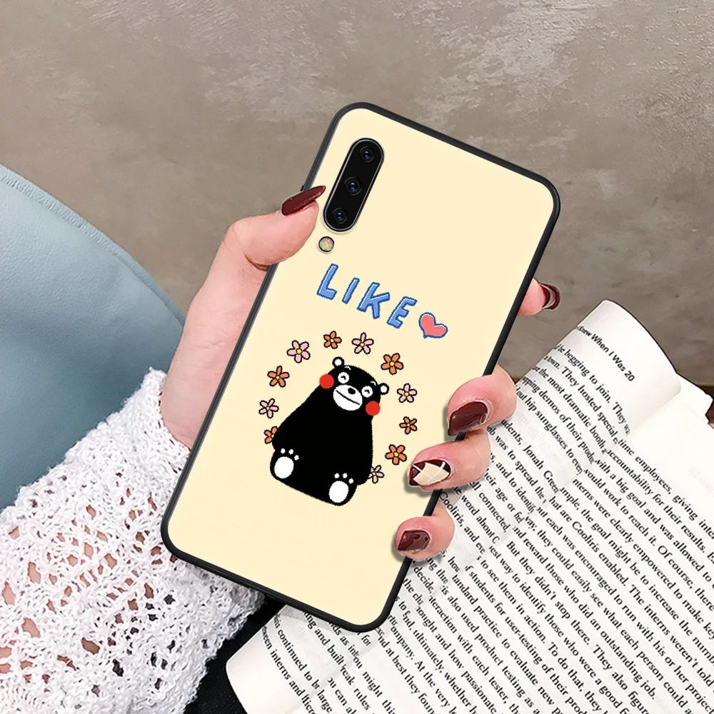 

Japanese Cute Kumamon Phone Case For Samsung Galaxy A 5 7 8 10 20 20E 21S 30 30S 40 50 51 70 71 black Prime Trend Bumper 3D