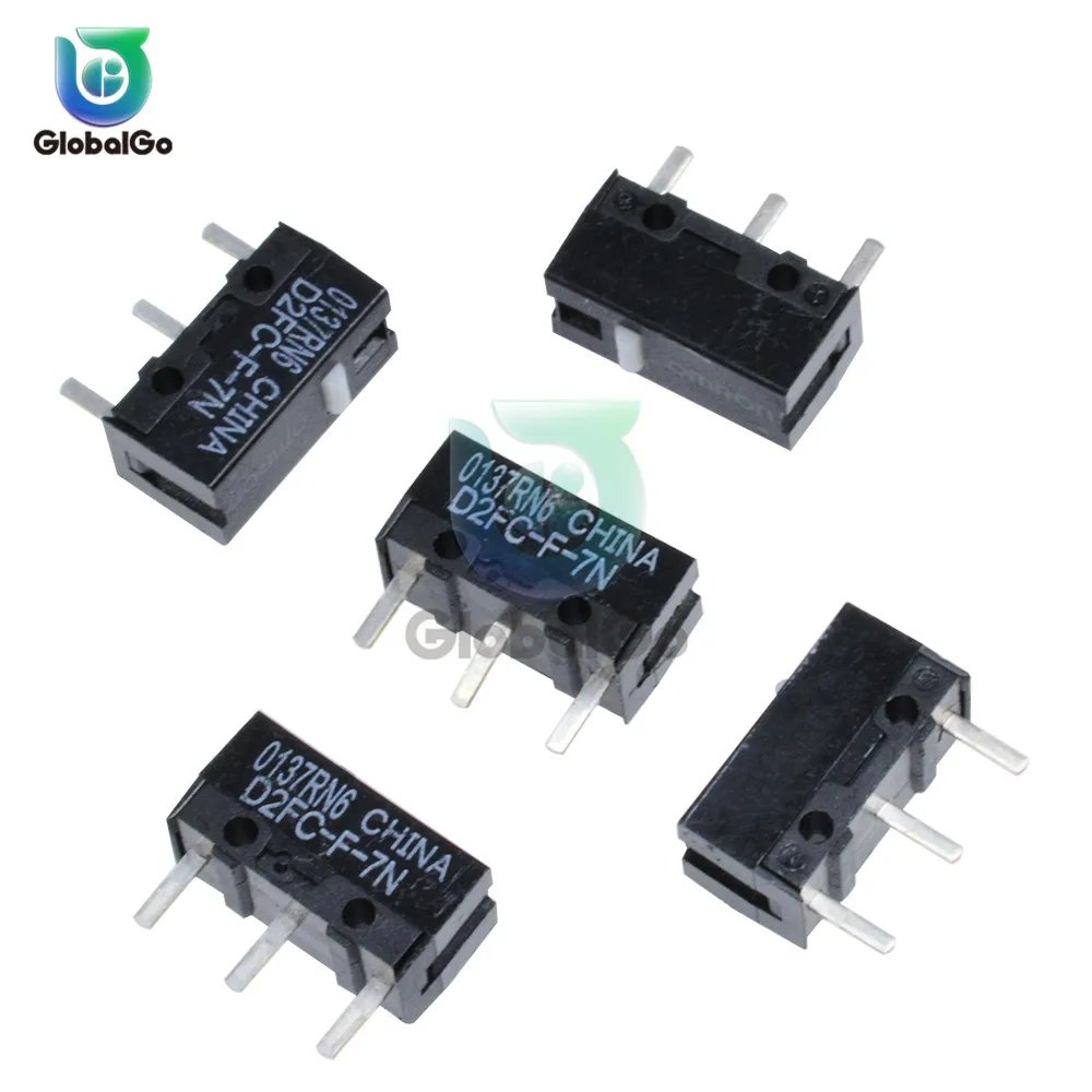 

10pcs/Lot Mouse Micro Switch D2FC-F-7N Mouse Button Fretting D2FC-E-7N D2FC