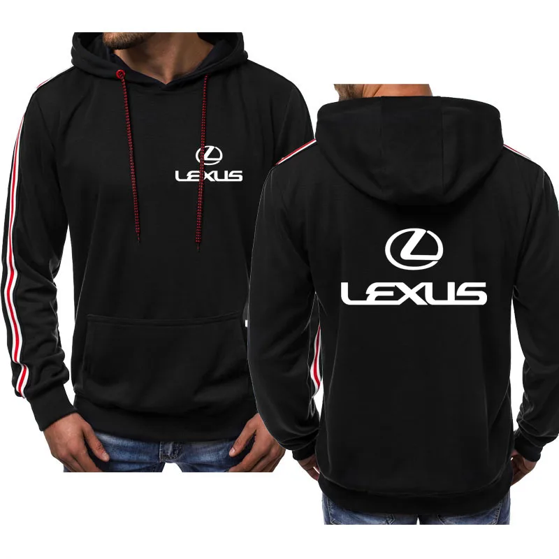 

Lexus car logo print 2021Hot sale Men's Hooded Pullover Retro trend Men's sports tops high quality Harajuku Oversized hoodie