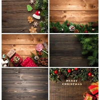 christmas backdrop wood board light winter snow gift star bell vinyl photography background for photo studio 20826sd 04