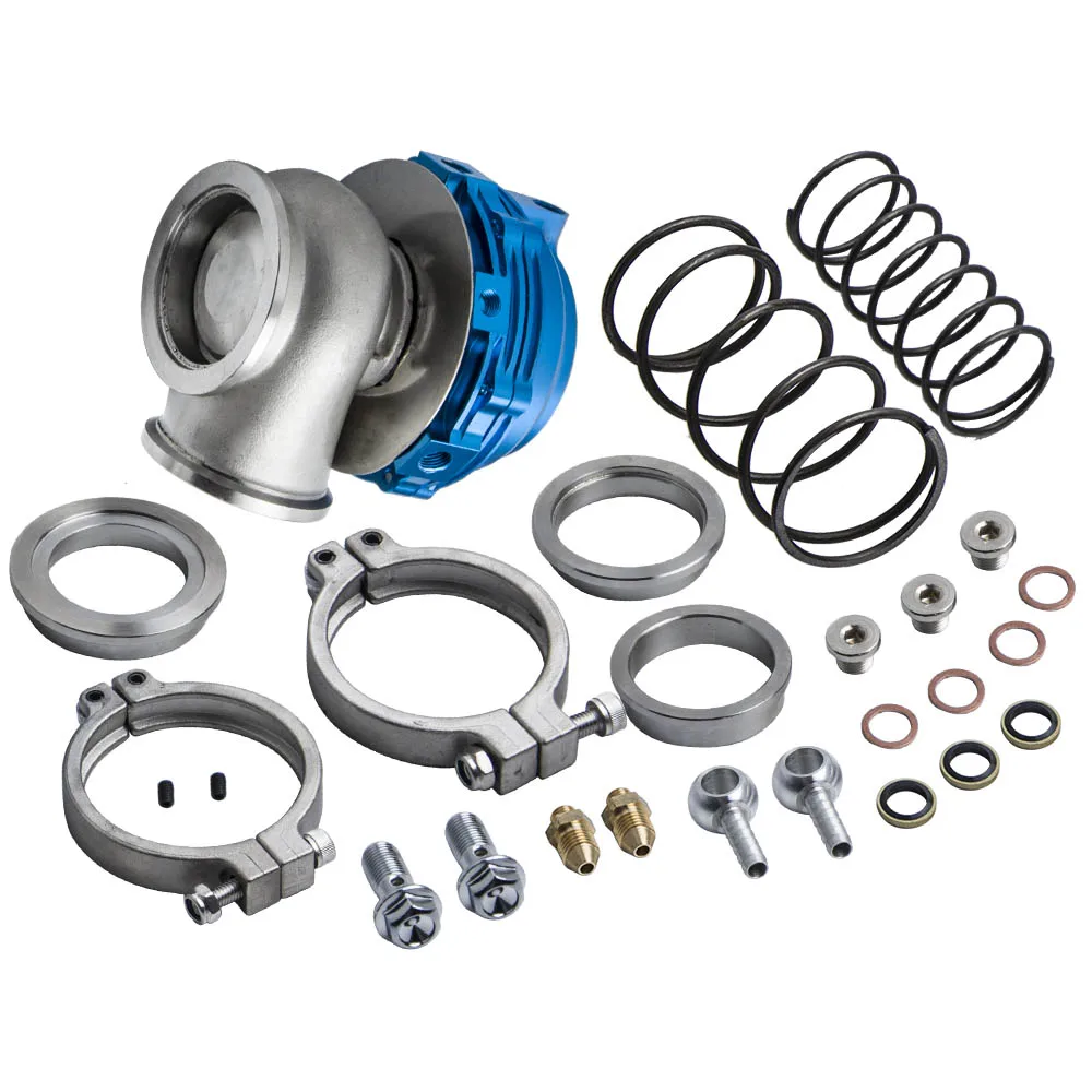 44 мм коллектор турбокомпрессора Boost синий v-ленточный хомут клапан сброса