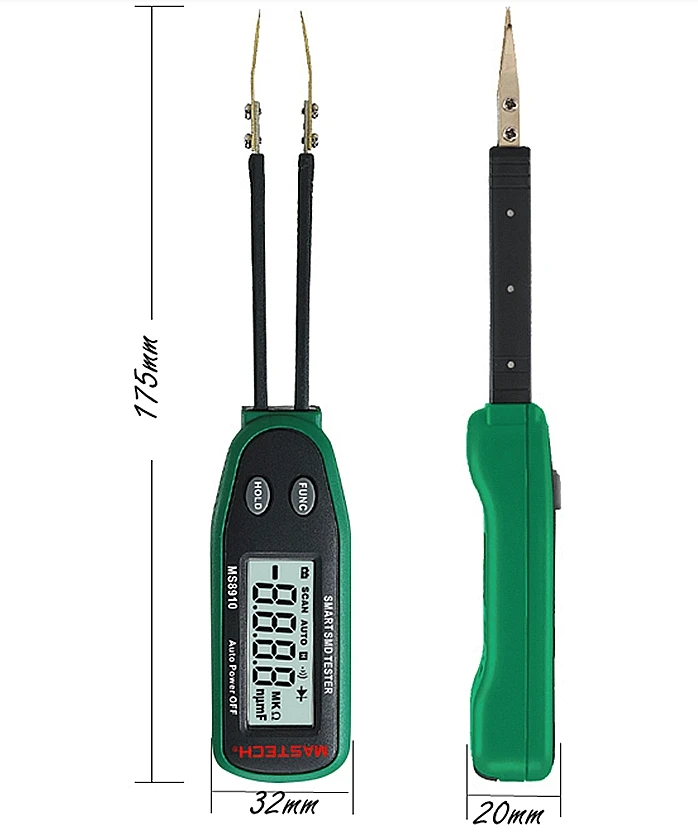MASTECH MS8910 тестер Цифровой мультиметр Интеллектуальный патч тестер rcd резисторный конденсатор умный цифровой SMD ручной сопротивление