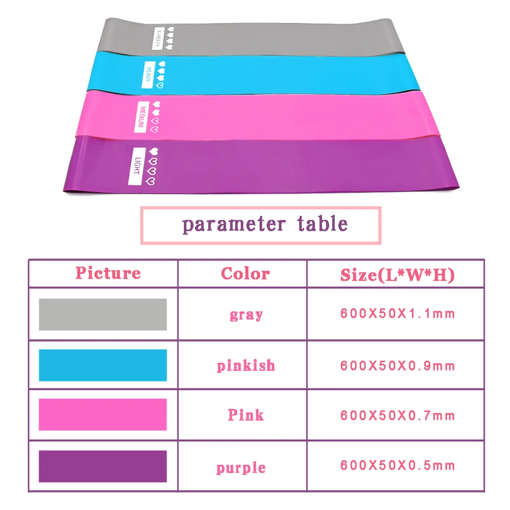 4 шт. высокое качество латексный Натяжной Браслет фитнес нескользящее
