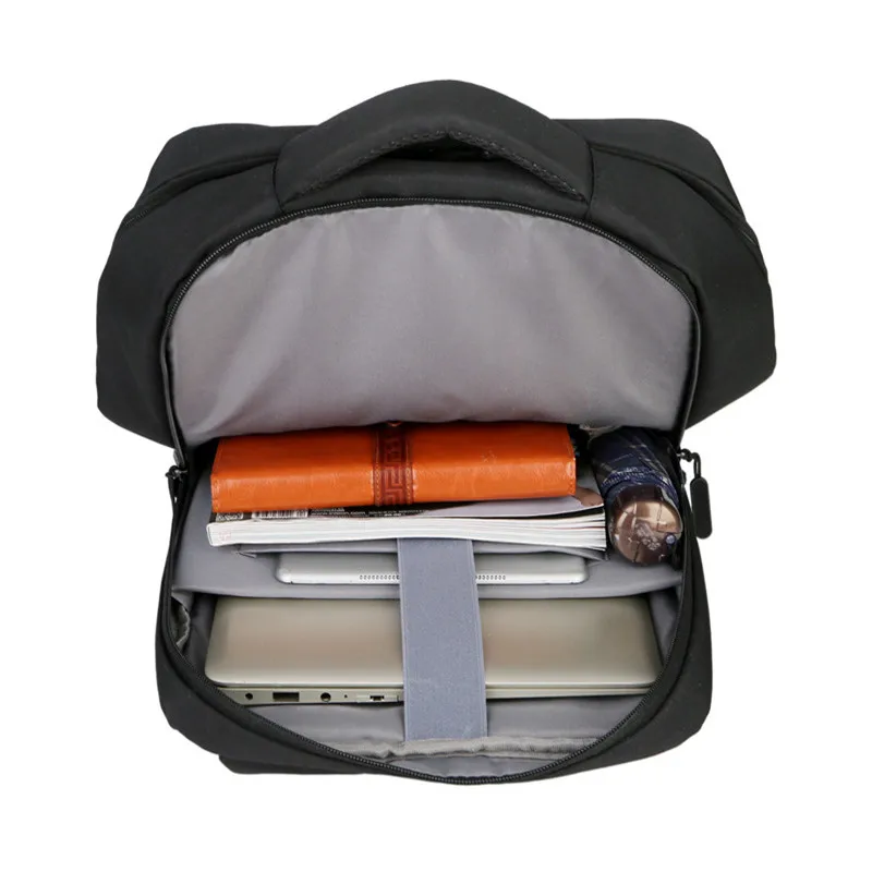 Рюкзак для ноутбука 15,6 дюйма, Вместительная дорожная сумка с цепочкой для ключей, мужской водонепроницаемый портфель с usb-зарядкой от AliExpress RU&CIS NEW