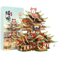 piececool 3d metal puzzle the casino diy jigsaw model building kits gift and toys for adults children