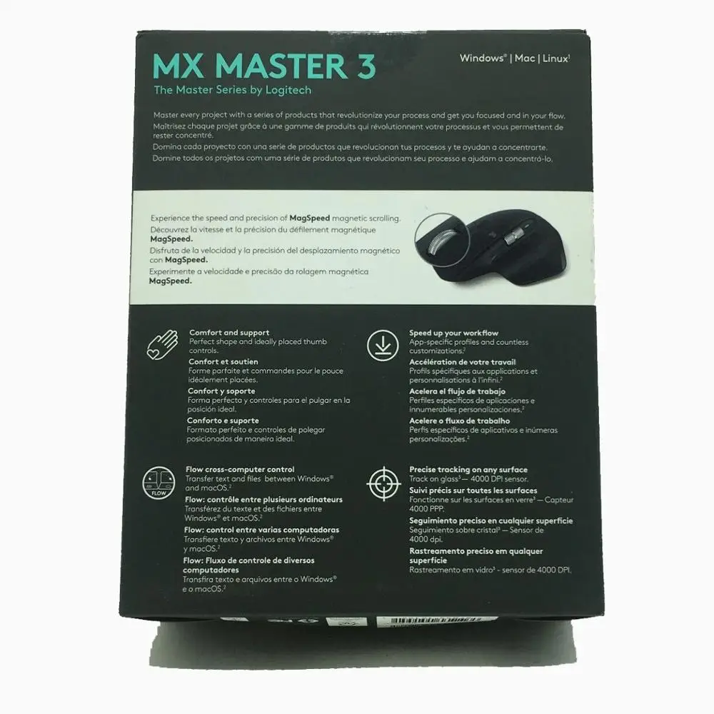 Мышь Logitech MX Master 3 беспроводная офисная Bluetooth-мышь с беспроводным приемником 2 4G